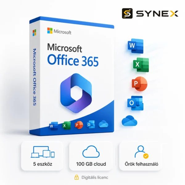 Microsoft 365 – kezelt felhasználói fiók, 5 eszköz