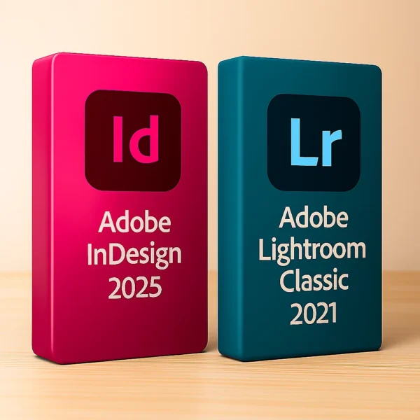 InDesign 2025 + Lightroom Classic 2021 I Windows – termékkép