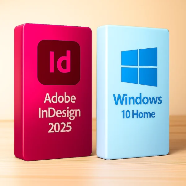 InDesign 2025 + Windows 10 Home – termékkép