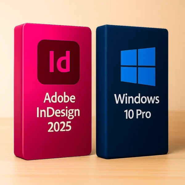 InDesign 2025 + Windows 10 Pro – termékkép
