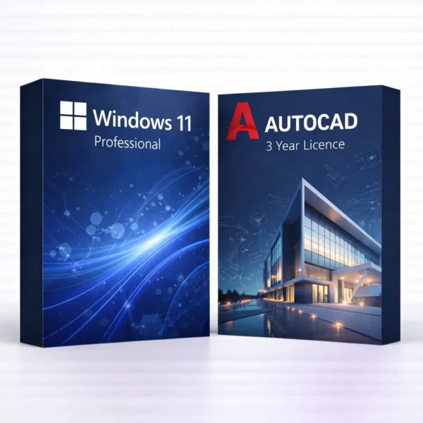 Windows 11 Pro (örök) + Autodesk AutoCAD (3 év) – termékkép