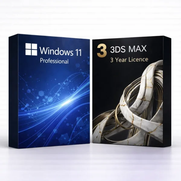 Windows 11 Pro (örök) + Autodesk 3ds Max (3 év) – termékkép