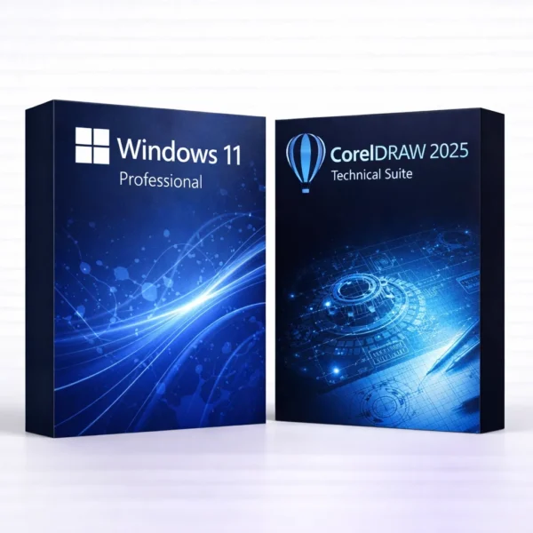 Windows 11 Pro + CorelDRAW Technical Suite 2025 – termékkép