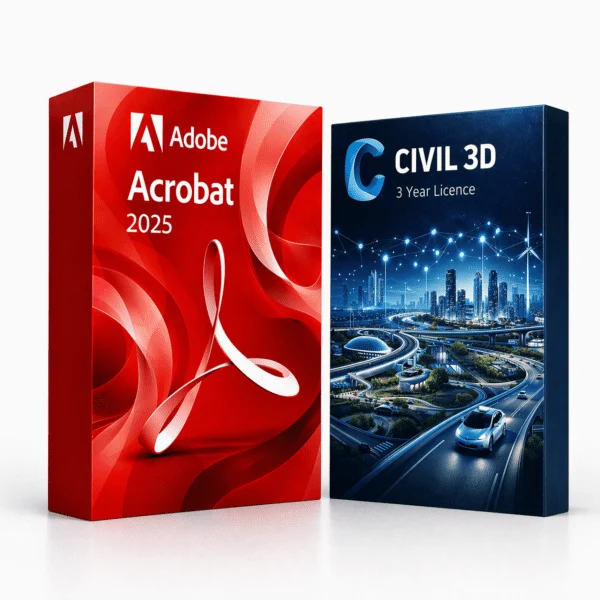 Acrobat 2025 (örök) + Civil 3D (3 év) – termékkép