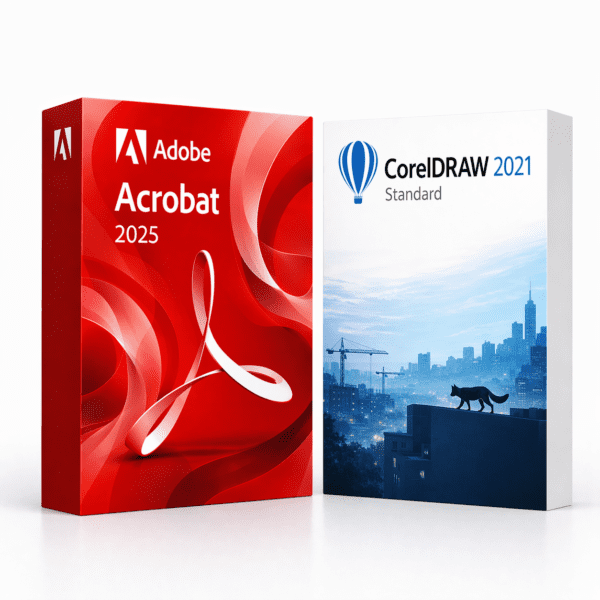 Acrobat 2025 + CorelDRAW Standard 2021 – termékkép