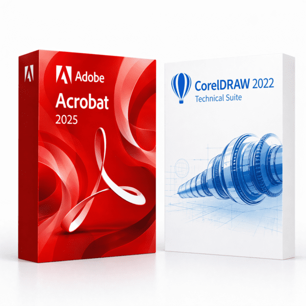 Acrobat 2025 + CorelDRAW Technical Suite 2022 – termékkép