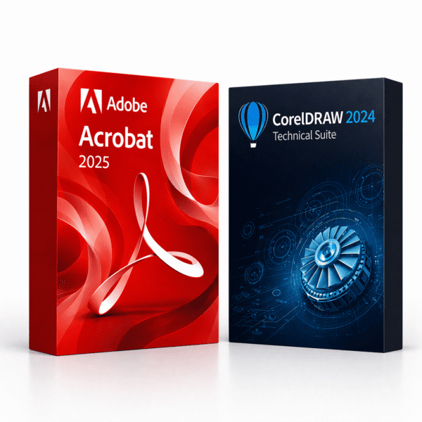 Acrobat 2025 + CorelDRAW Technical Suite 2024 – termékkép