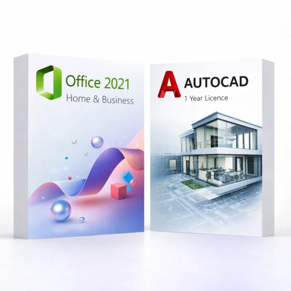 Office 2021 Home & Business (örök) + Autodesk AutoCAD (1 év) – termékkép
