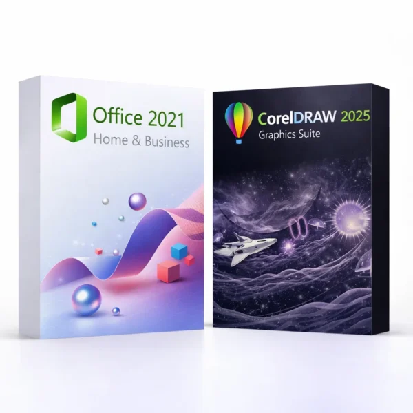 Office 2021 Home & Business + Autodesk Graphics Suite 2025 – termékkép