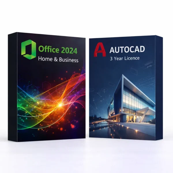 Office 2024 Home & Business (örök) + Autodesk AutoCAD (3 év) – termékkép