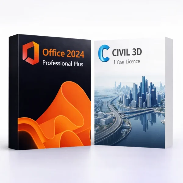 Office 2024 Pro Plus (örök) + Autodesk Civil 3D (1 év) – termékkép