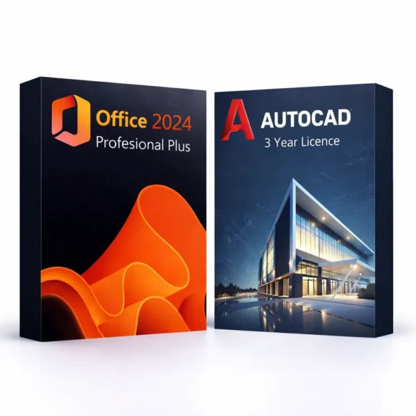Office 2024 Pro Plus (örök) + Autodesk AutoCAD (3 év) – termékkép