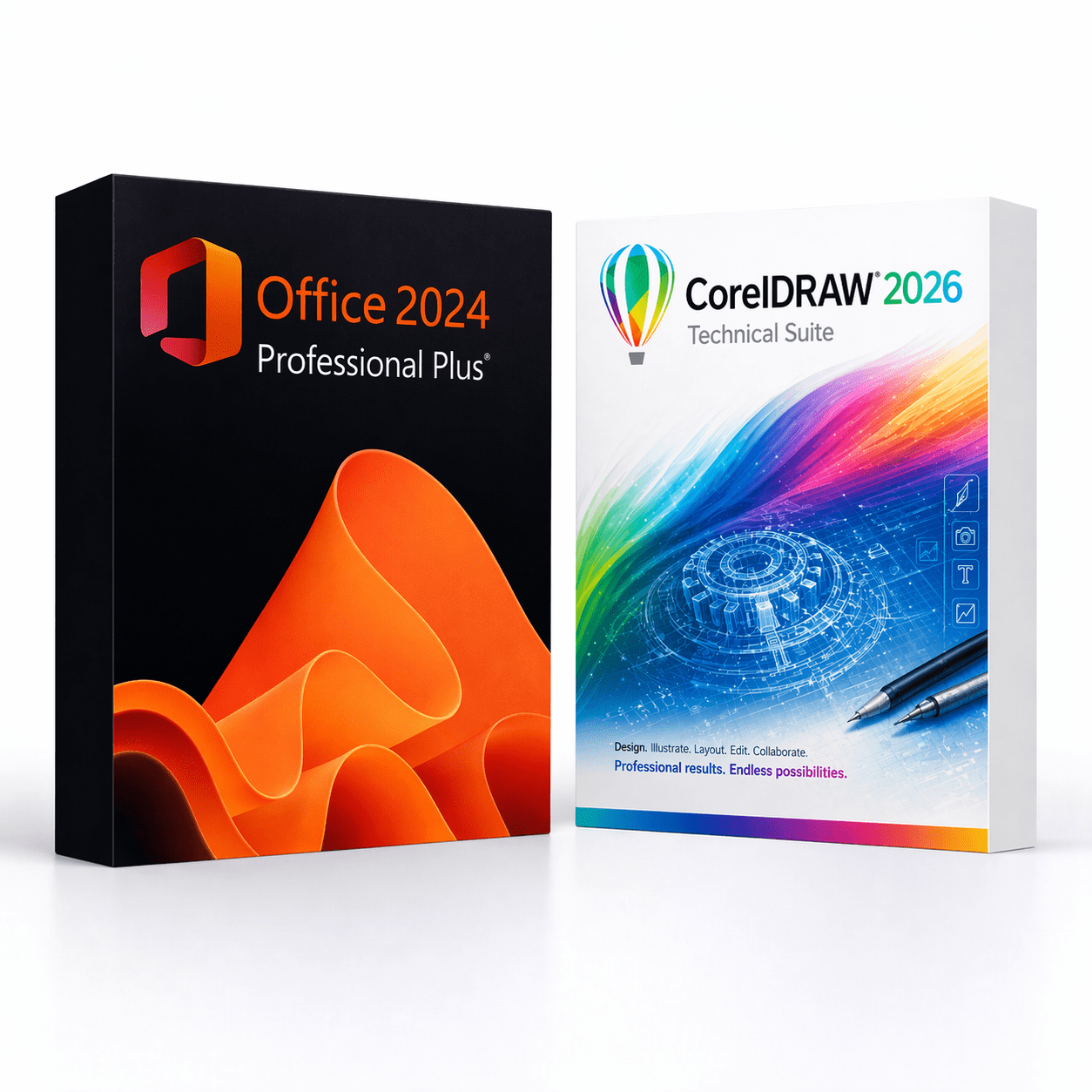 off24pp_cd26ts Office 2024 Professional Plus + CorelDRAW 2026 Technical Suite - Image 1