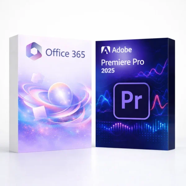 Office 365 + Premiere Pro 2025 – termékkép