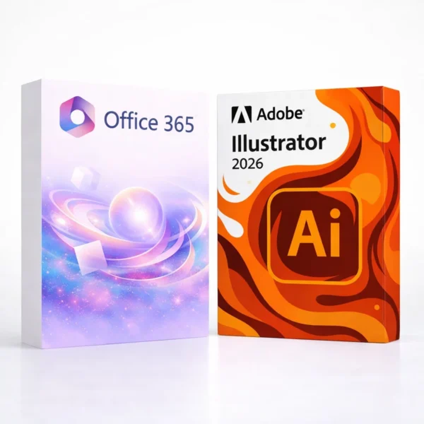 Office 365 + Illustrator 2026 – termékkép