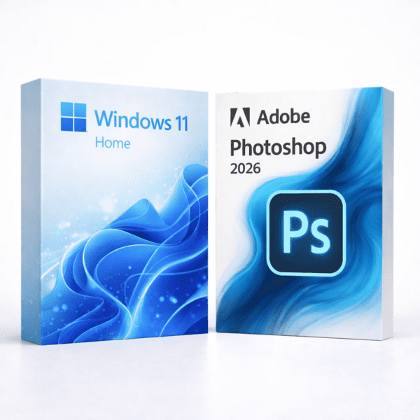 Windows 11 Home + Photoshop 2026 – termékkép
