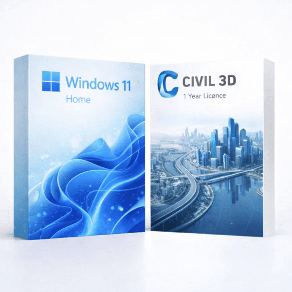 Windows 11 Home (örök) + Autodesk Civil 3D (1 év) – termékkép