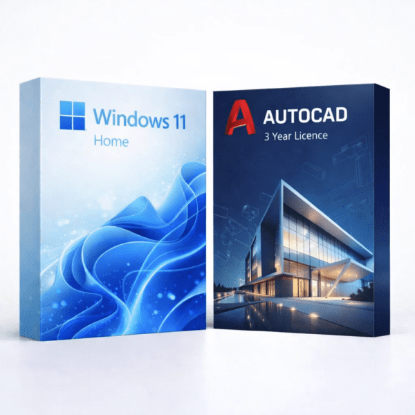 Windows 11 Home (örök) + Autodesk AutoCAD (3 év) – termékkép