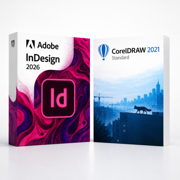 InDesign 2026 + CorelDRAW Standard 2021 – termékkép