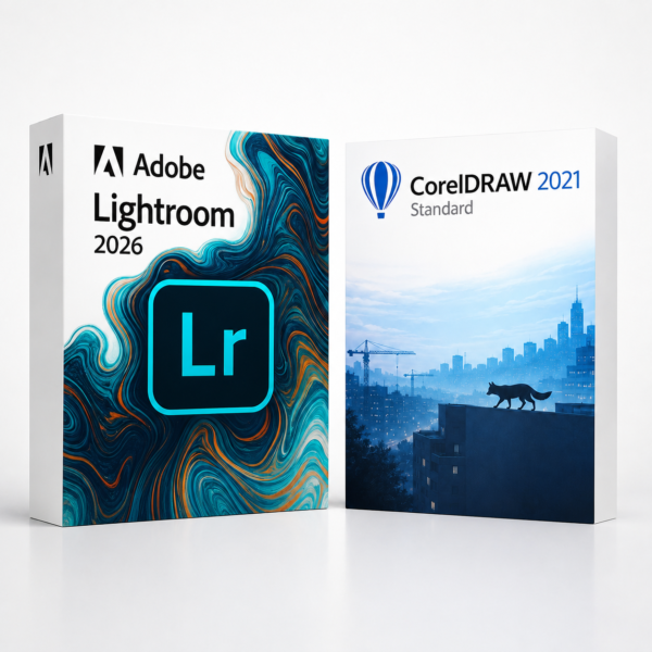 Lightroom Classic 2026 + CorelDRAW Standard 2021 – termékkép