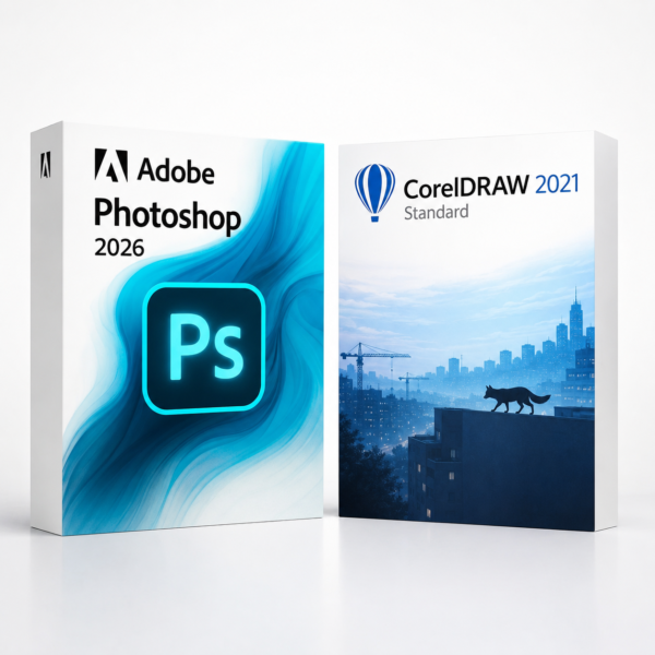 Photoshop 2026 + CorelDRAW Standard 2021 – termékkép